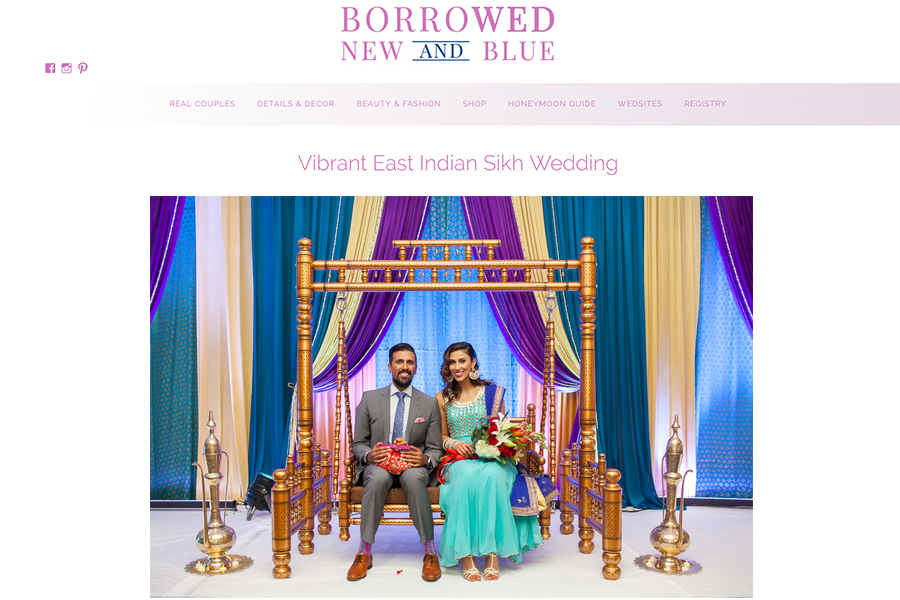 Borrowed New & Blue featured East Indian Wedding :: Chanpreet + Lovneet