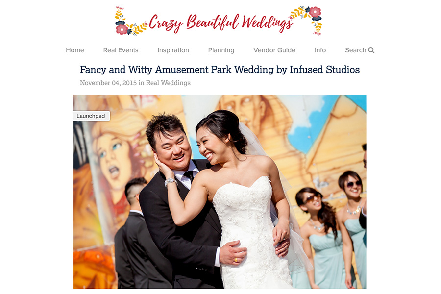 Crazy Beautiful Weddings feature of Jessica + Kevin