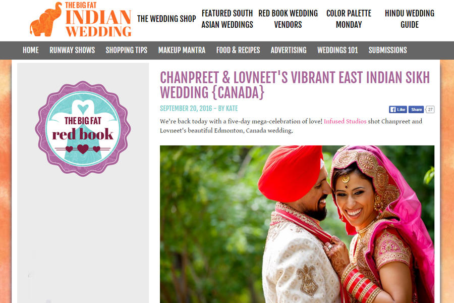 Featured South Asian Wedding on My Big Fat Indian Wedding