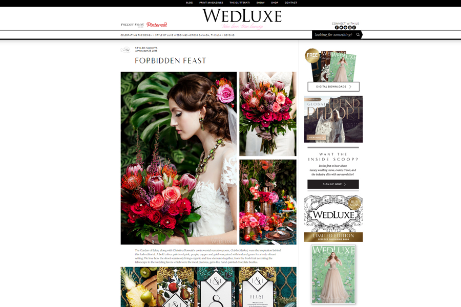 Feature Wedluxe Magazine Edmonton Wedding