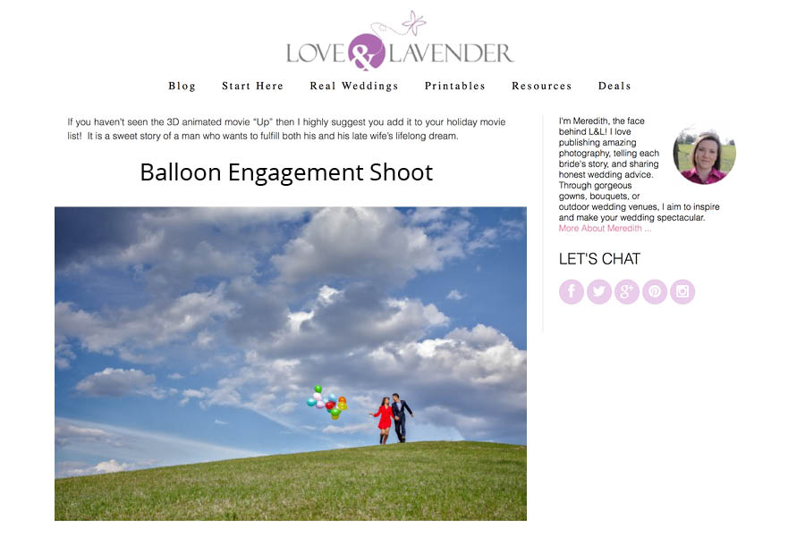 Up inspired engagement photos on Love & Lavender