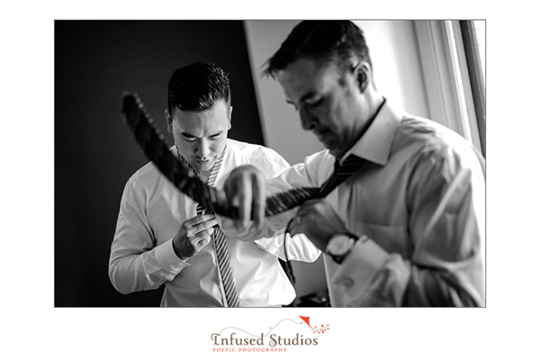 Groomsmen getting ready