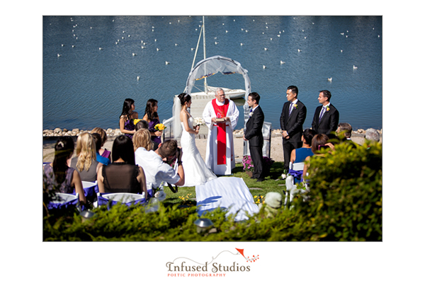 Backyard wedding :: on the docks