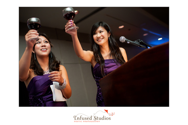 Bridesmaids toast