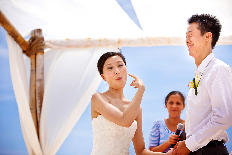 Time for the kiss :: Destination Wedding Photography by infusedstudios.ca