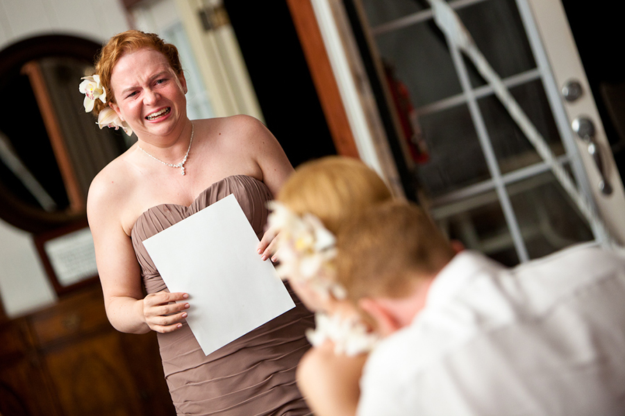 Bridesmaid speech :: Hawaii Wedding Photography by infusedstudios.ca