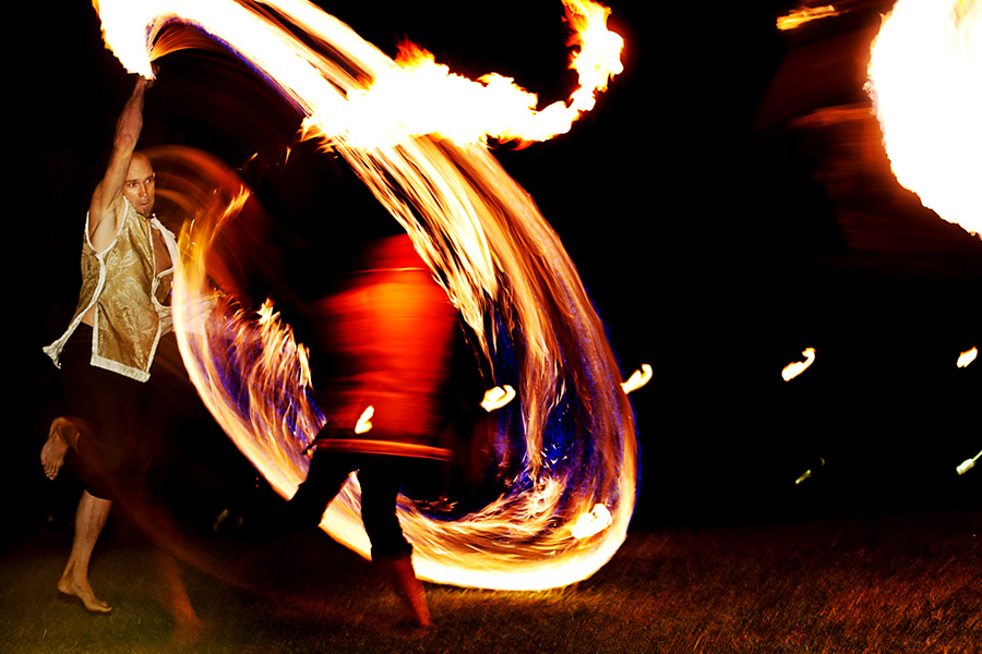 Fire dancers :: Hawaii Wedding Photography by infusedstudios.ca