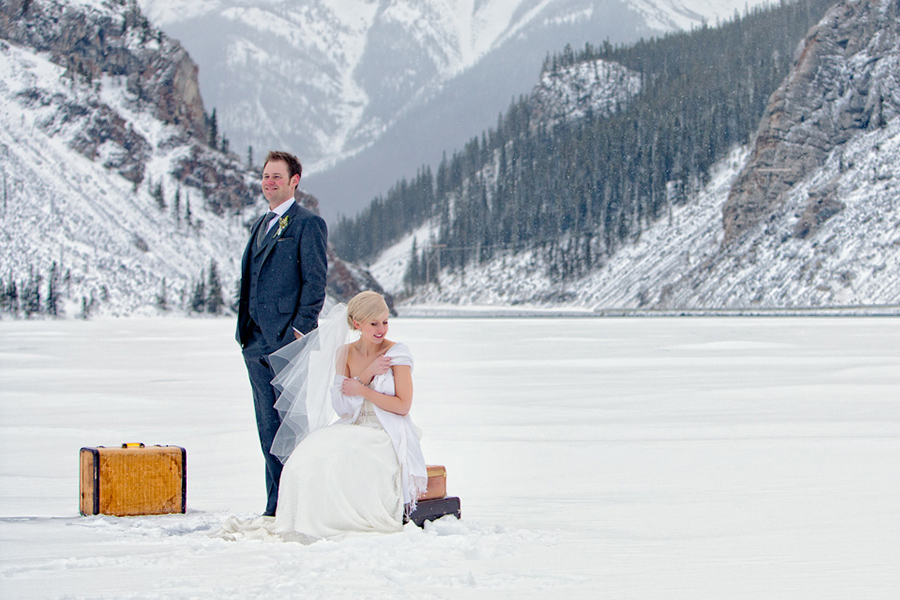 Winter wedding :: Canmore Wedding Photography by infusedstudios.ca