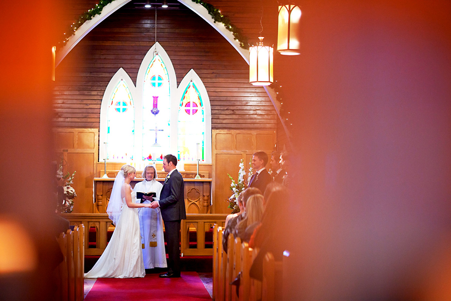 Wooden church :: Canmore Wedding Photography by infusedstudios.ca