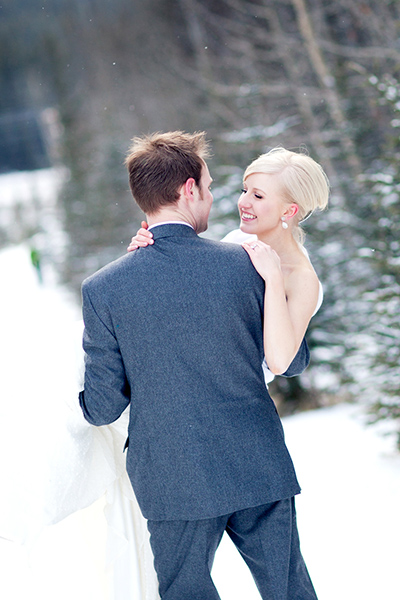 Pick up the bride :: Canmore Wedding Photography by infusedstudios.ca
