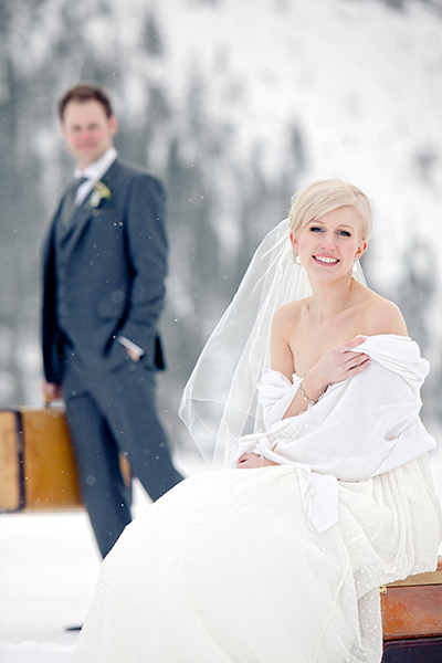 Stylised bridal portrait :: Canmore Wedding Photography by infusedstudios.ca