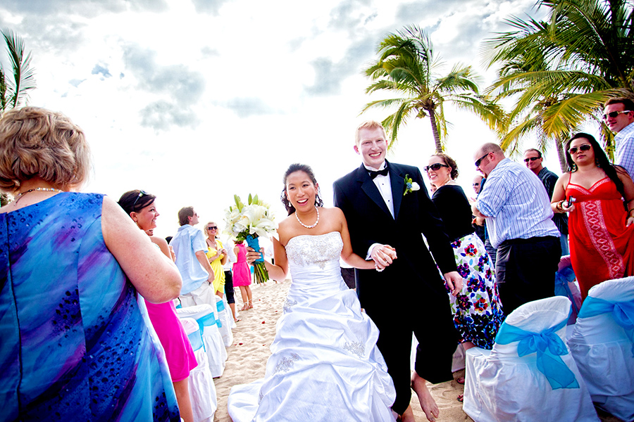 Walking down the aisle :: Destination Wedding Photography by infusedstudios.ca