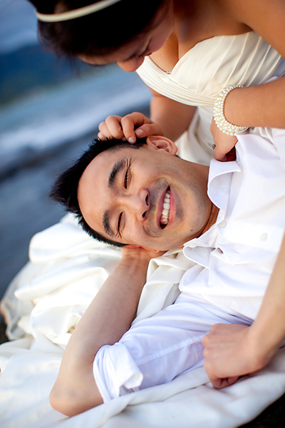 Happy groom :: Hawaii Wedding Photography
