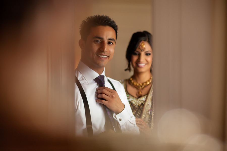 Getting ready together :: Wedding Photography Edmonton