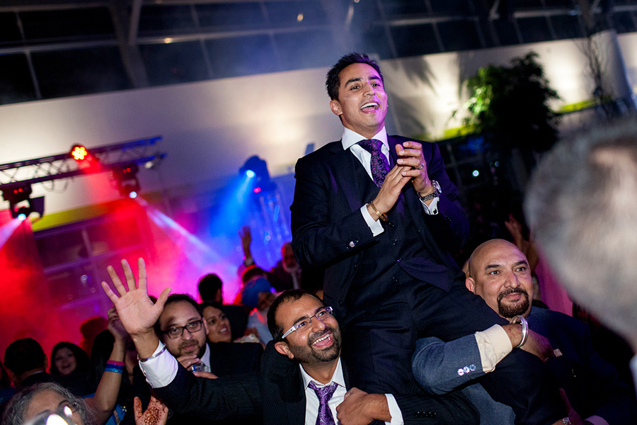 Groom being carried :: Wedding Photography Edmonton