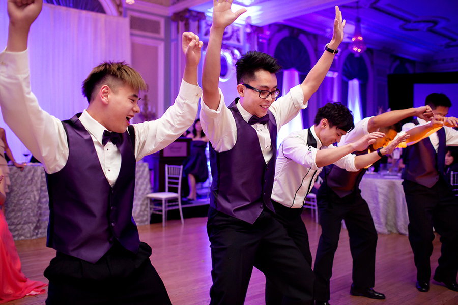 The Groomsmen perform :: Wedding Photography Calgary