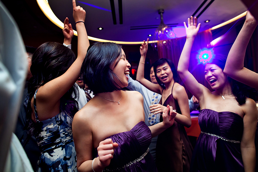 Bridesmaids on the dance floor :: Wedding Photography Vancouver