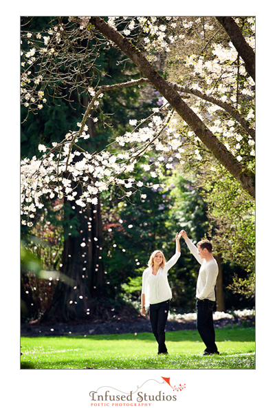 Vancouver Cherry Blossom Engagement