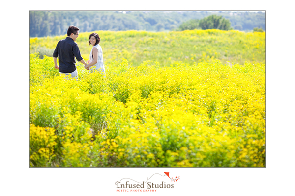 Calgary Engagement Photography :: Canola Field