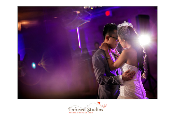 Bride and groom first dance