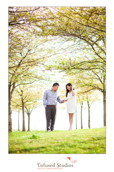 Vancouver engagement photos  - Jessica and Kevin trees