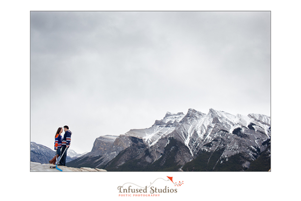 Winter engagement photos