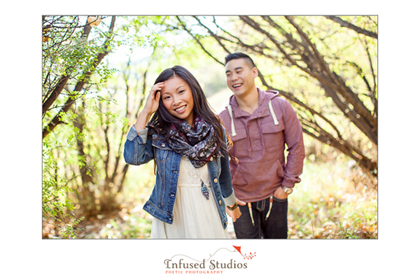 Fall engagement photography