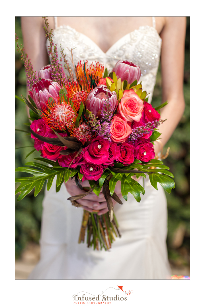 Exotic flower bouquet