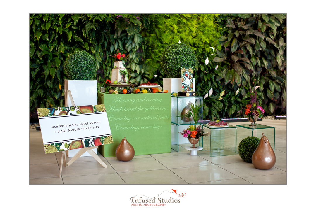 Dessert buffet table setting