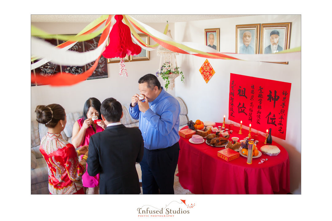 Edmonton wedding photography :: tea ceremony