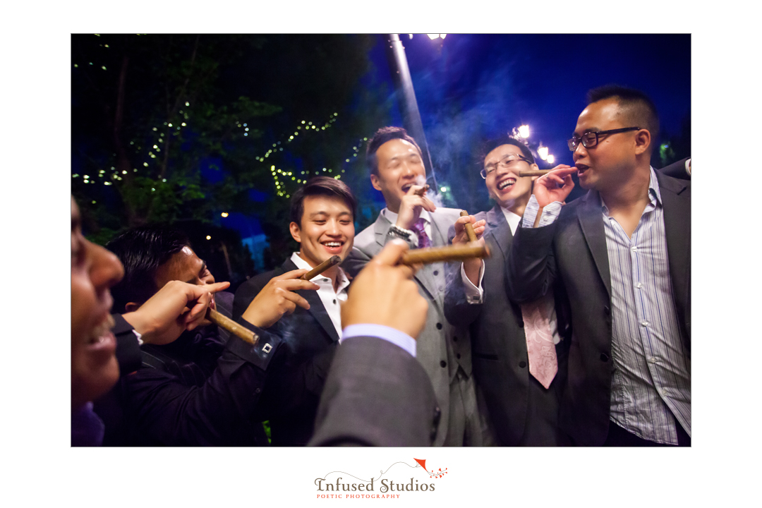 Edmonton wedding photography :: smoking cigars