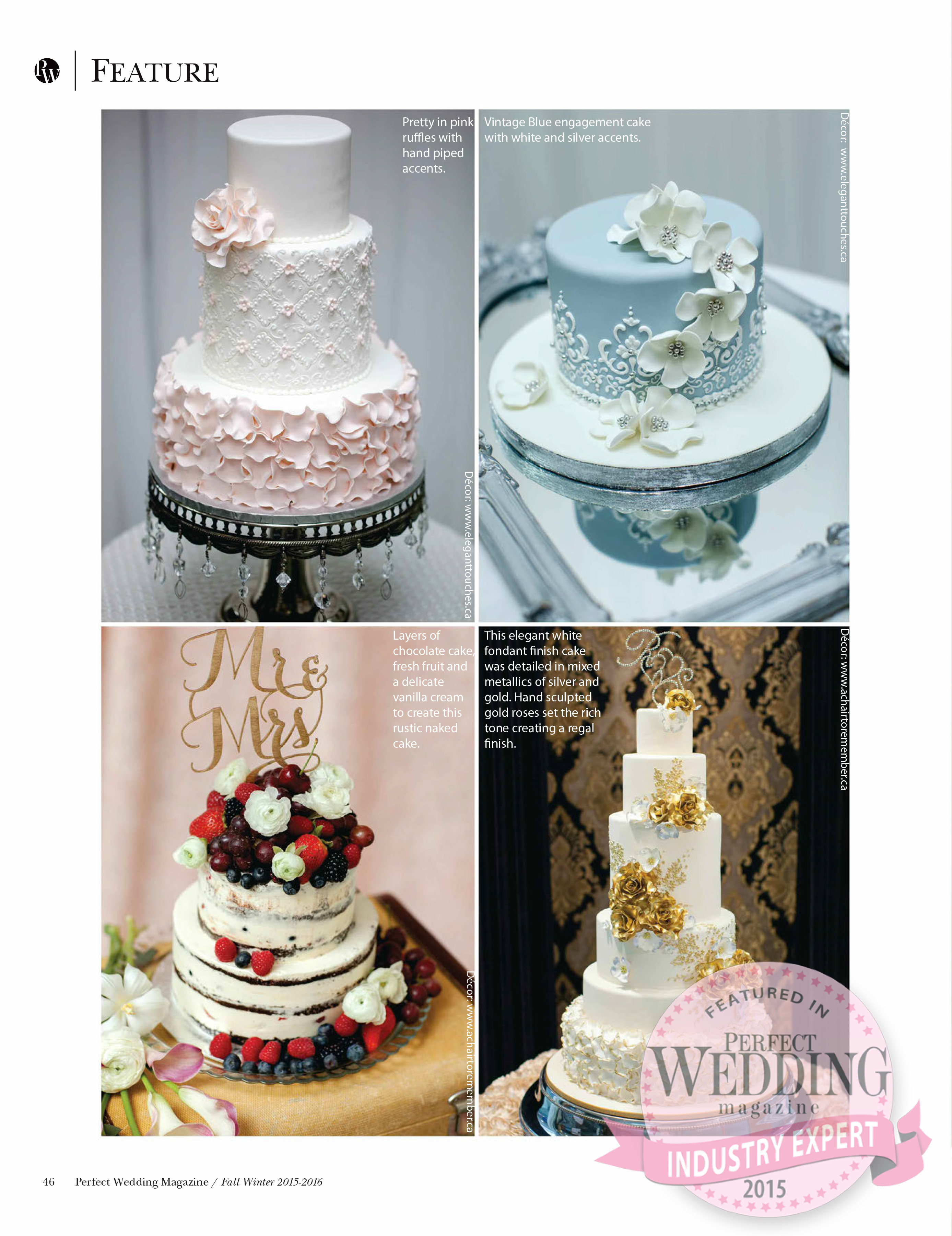 Edmonton Wedding Photographers :: Cake Feature in Perfect Wedding