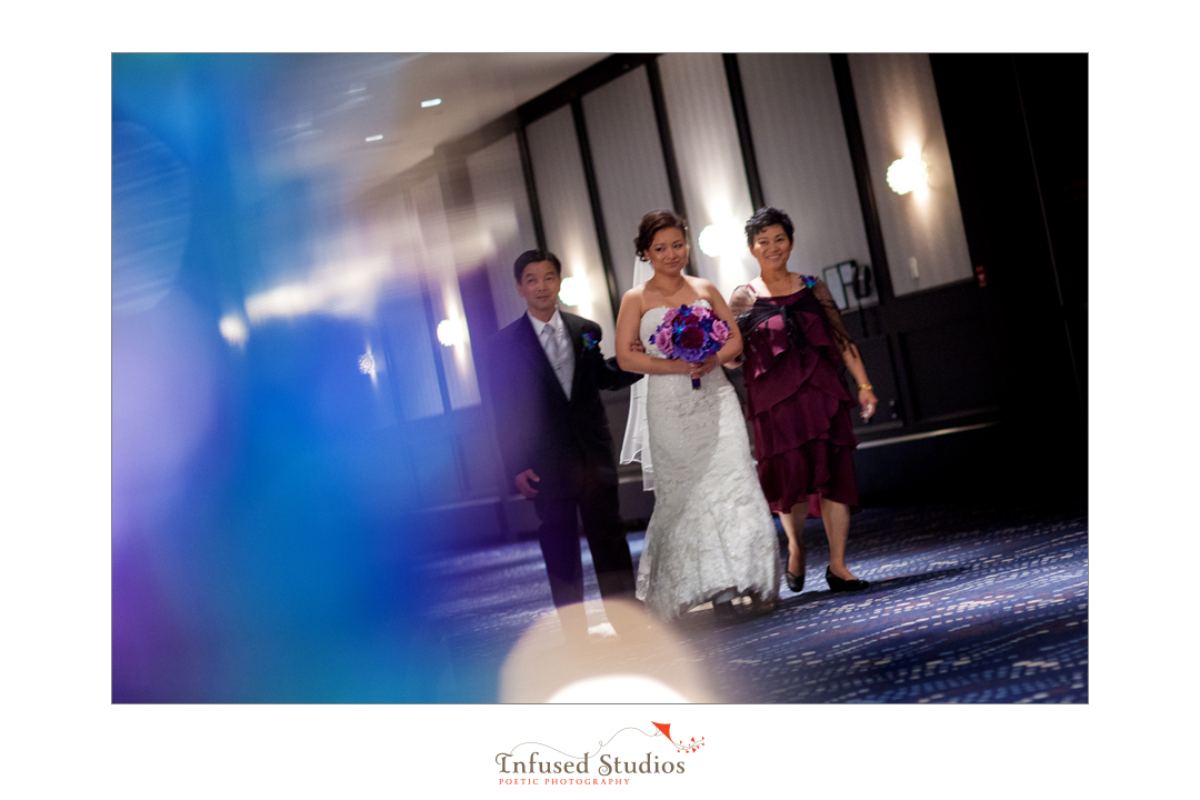 Edmonton Wedding Photographers :: bride coming down the aisle
