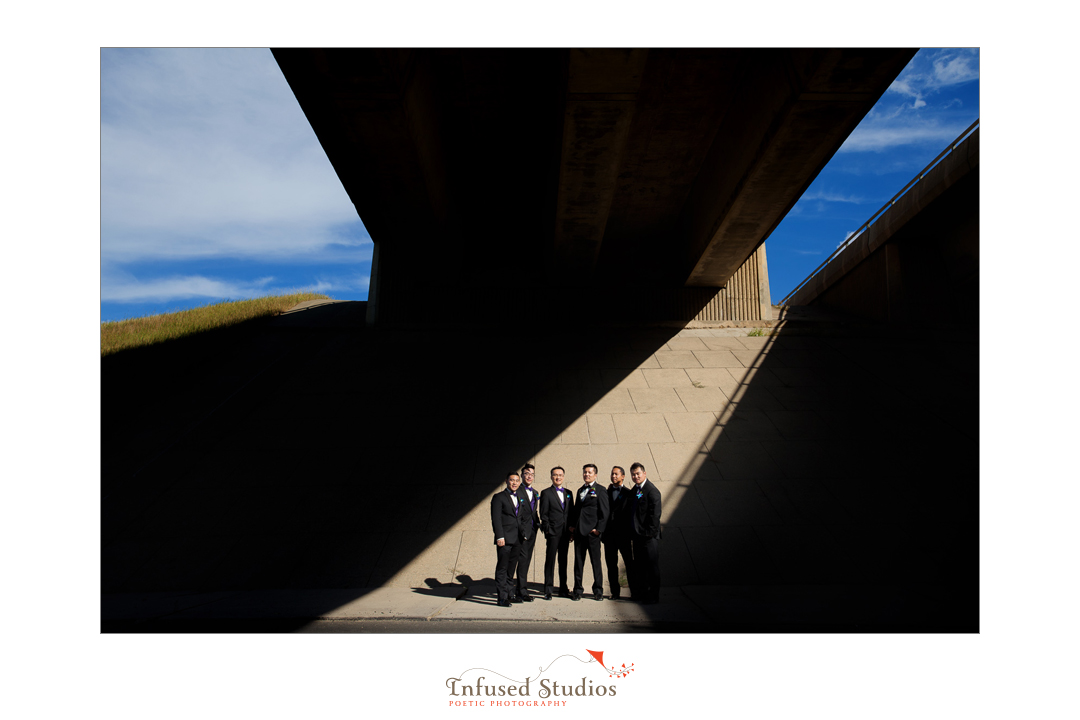 Edmonton Wedding Photographers :: creative groomsmen portrait