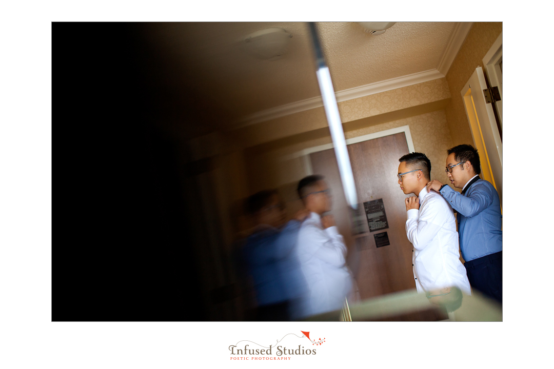 Edmonton wedding photos :: groom getting ready