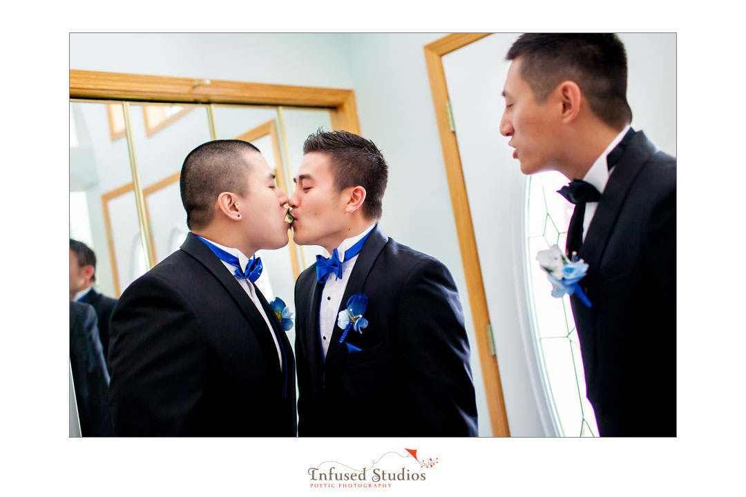 Edmonton Wedding Photography :: door games -- seaweed kiss