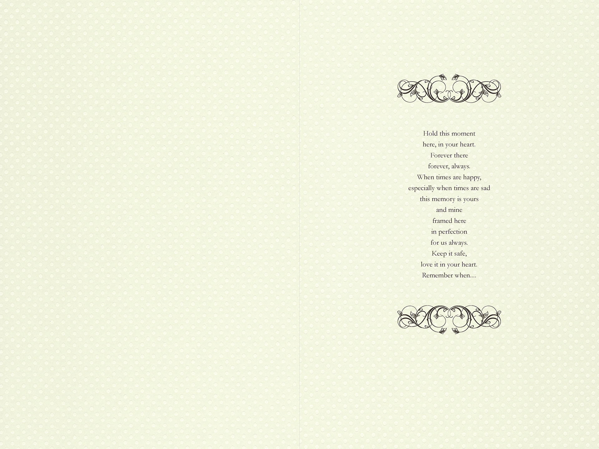 Ada + Dave award winning engagement album poem page