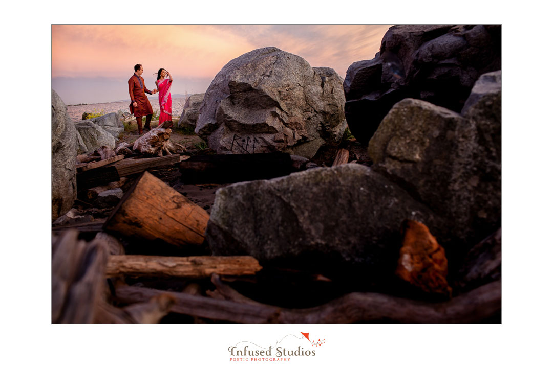 Colourful Vancouver engagement photographers