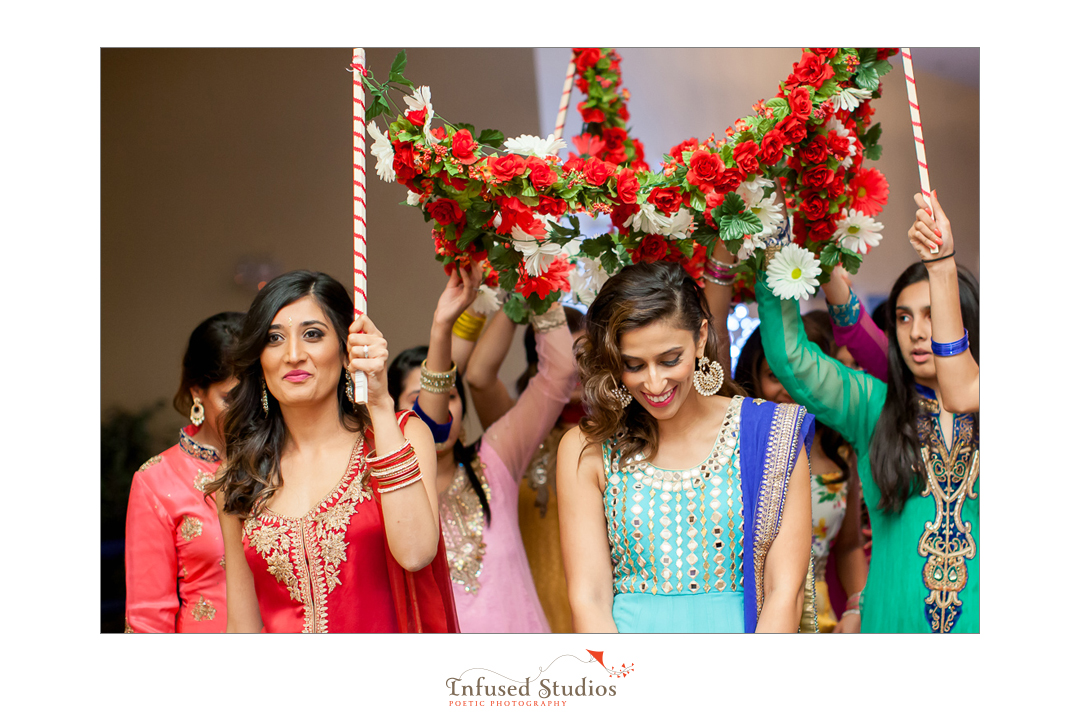 Edmonton Wedding Photographers :: bride entering sangeet