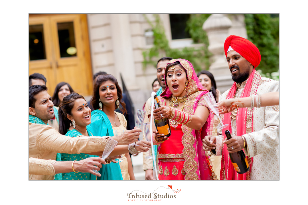 Edmonton wedding photographers :: champagne celebrations