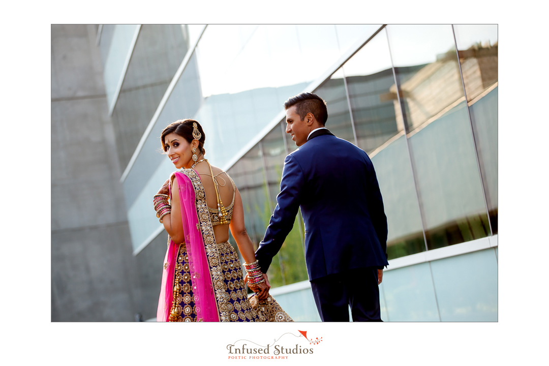 Edmonton modern wedding photographers :: urban bridal portrait