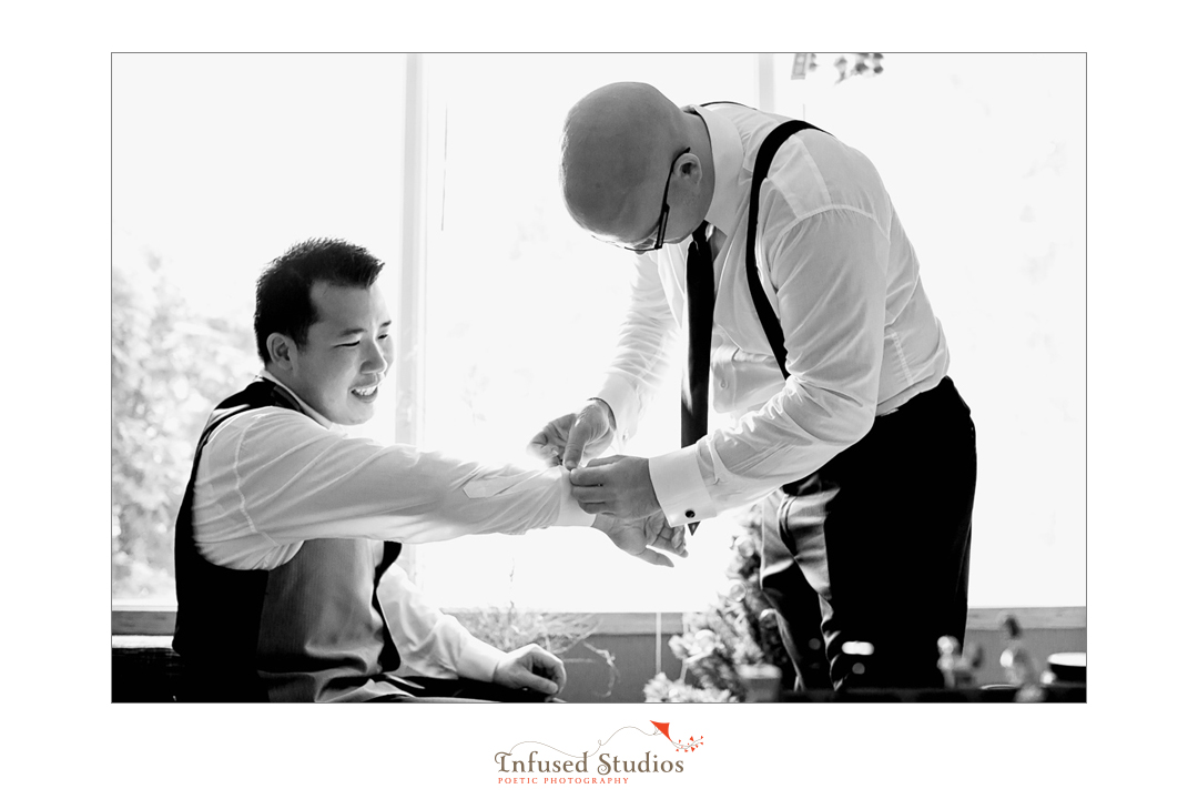 Edmonton wedding photographers :: groom getting ready