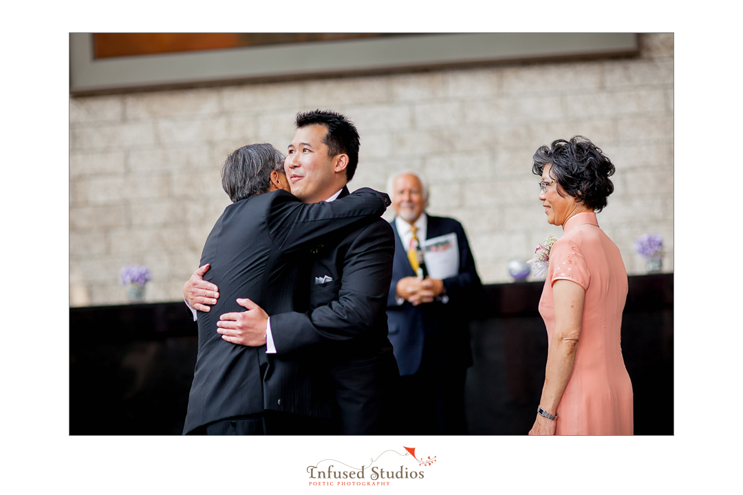 Edmonton wedding photographers :: groom at altar