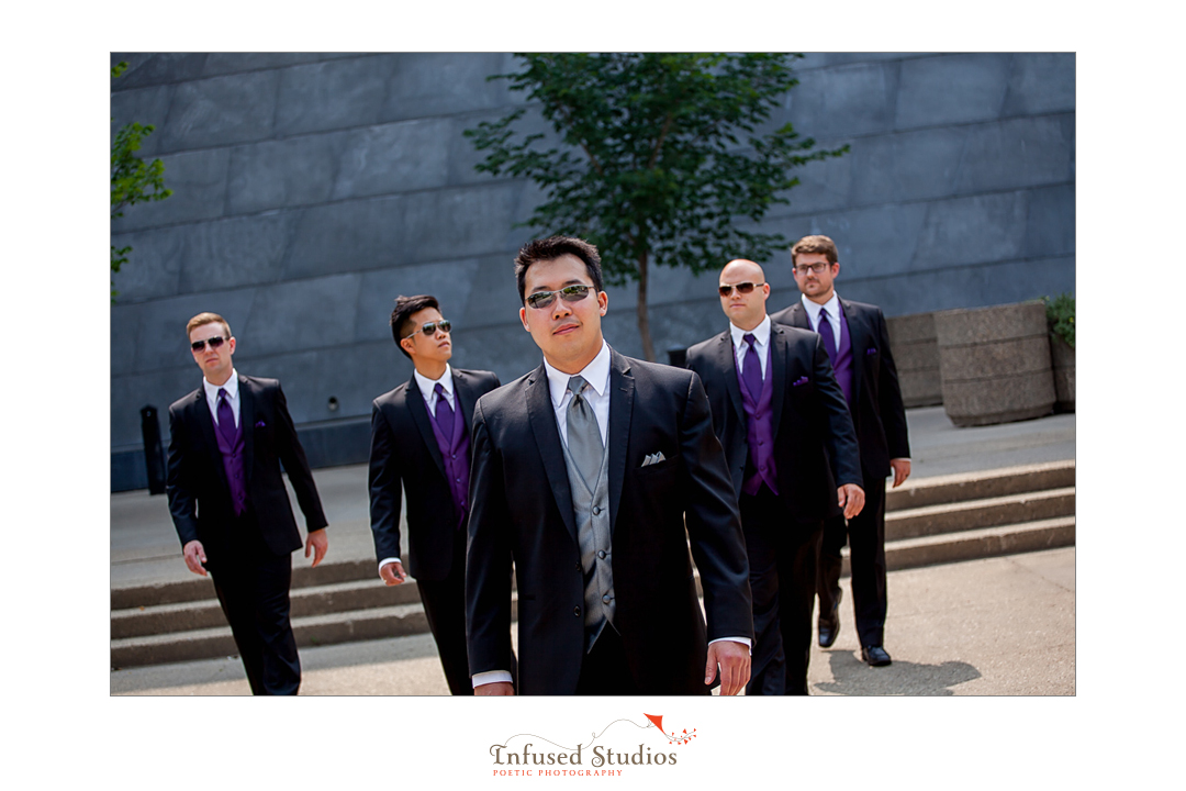 Edmonton wedding photographers :: creative bridal party portraits