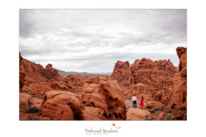 Las Vegas desert engagement photography