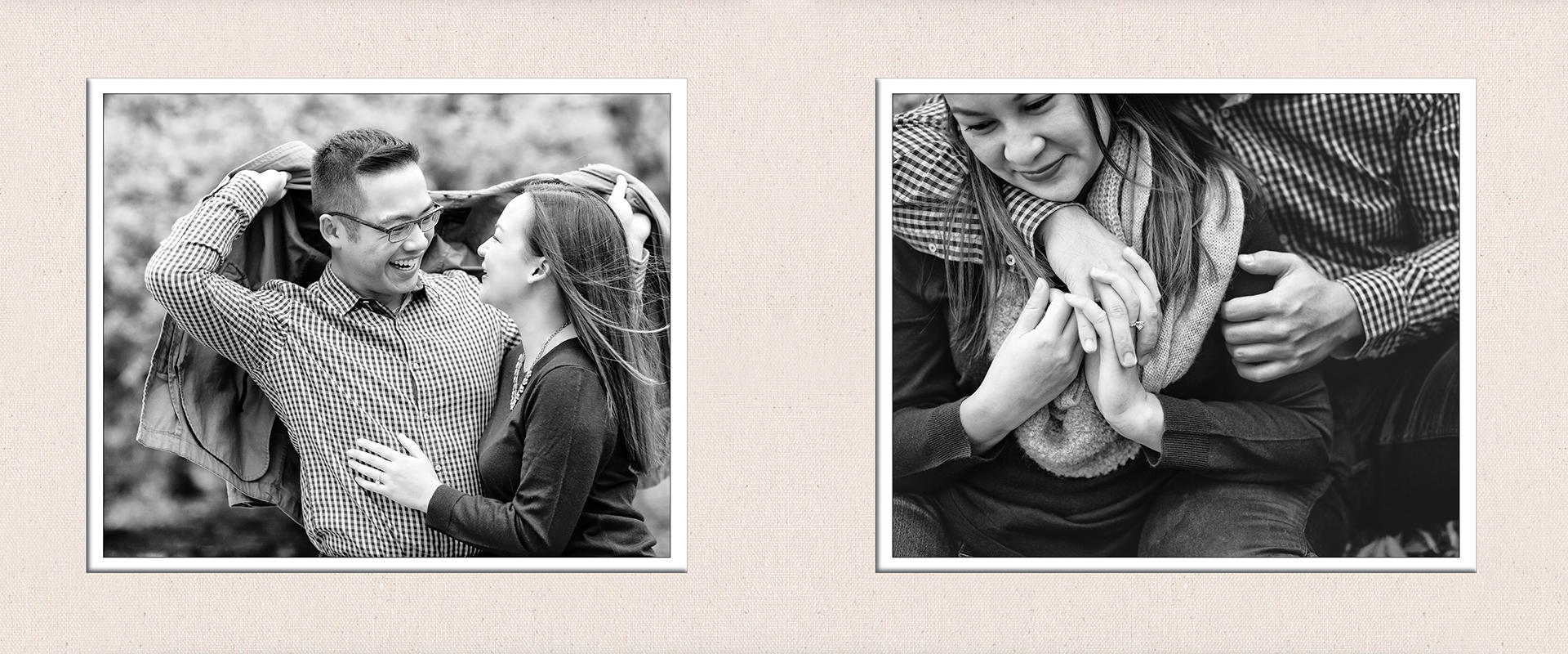 Destination engagement album :: Caitlyn + Jordan pages 11-12