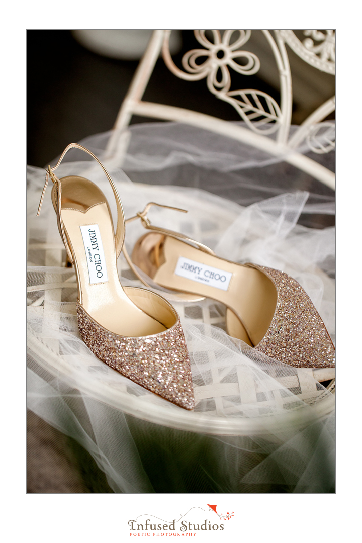 Paris inspired styled wedding shoot by Edmonton wedding photographers :: Jimmy Choo shoes