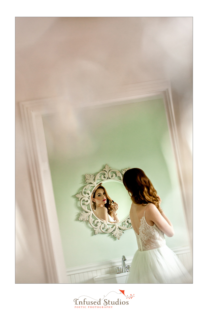 Paris inspired styled wedding shoot by Edmonton wedding photographers :: creative bridal portrait