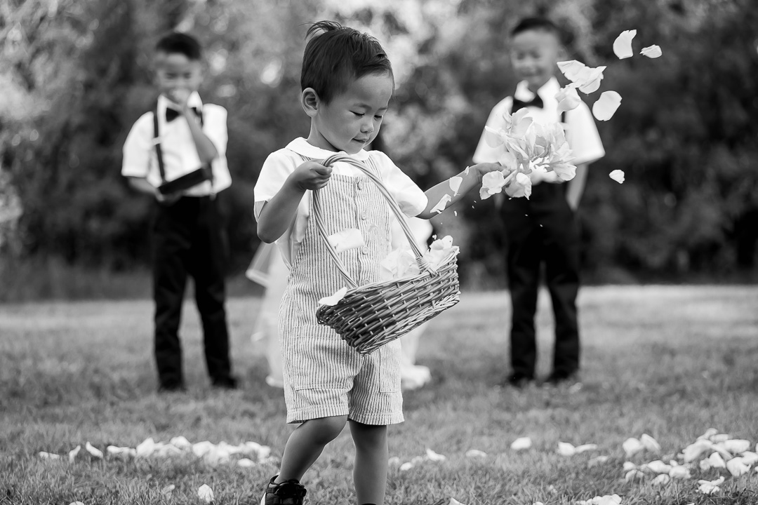 Edmonton family photo ideas - vow renewal flower boy