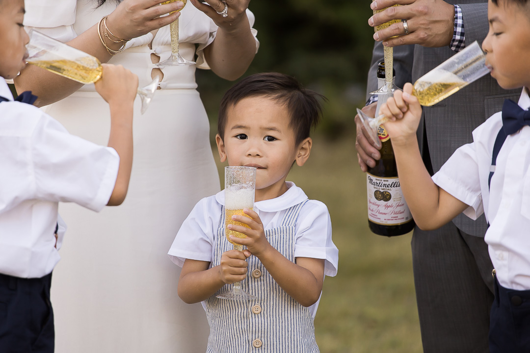 Edmonton family photo ideas - vow renewal enjoying the celebration